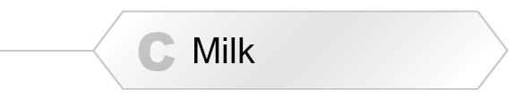 The Answer Is C - Milk