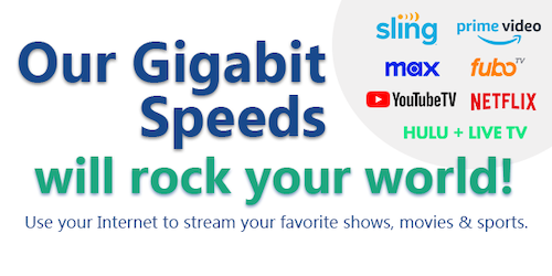 gigabit speeds rock you